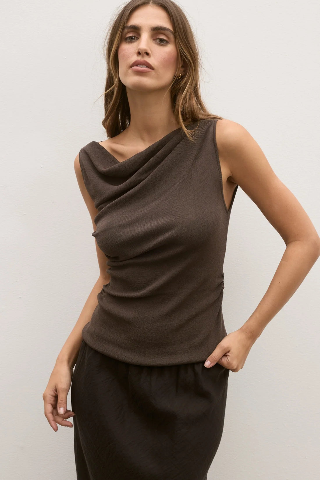 Bayse Monet Knit Top Slate