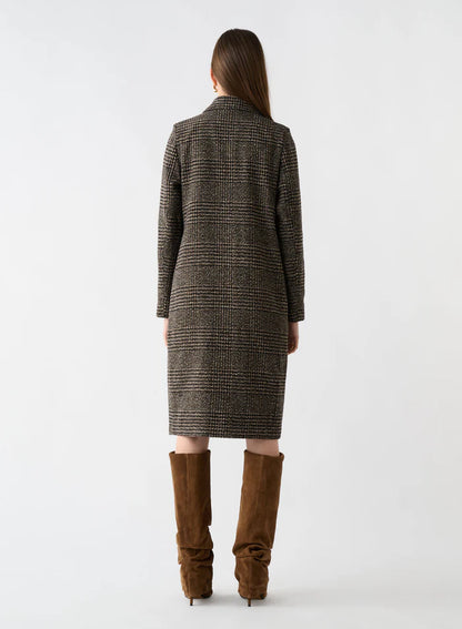 Esmaee Roam Tweed Coat Mocha