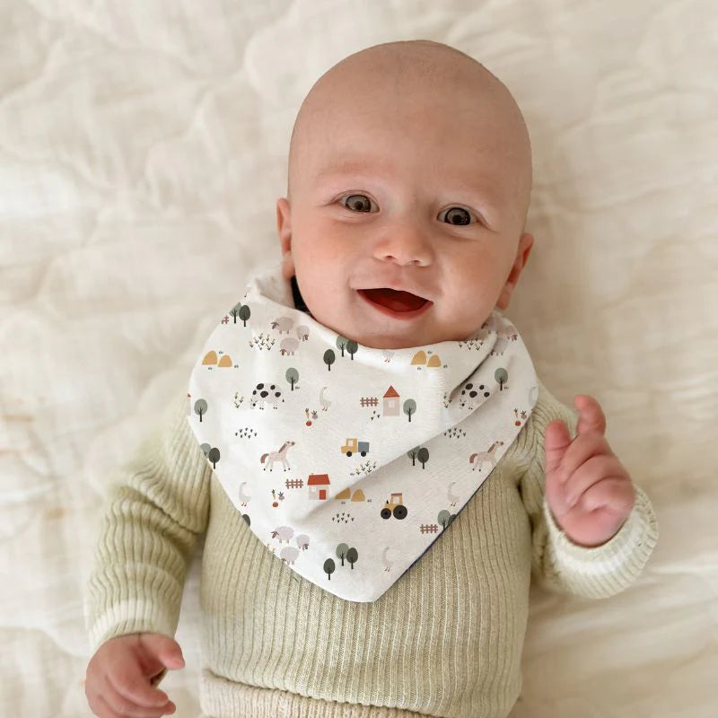 Bandana Bibs 2Pk Country Farm