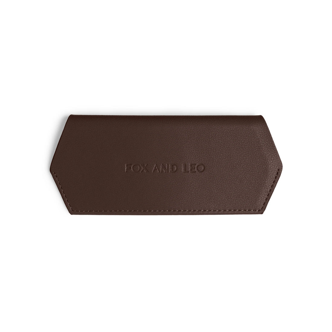 Fox And Leo Glasses Case Chocolate