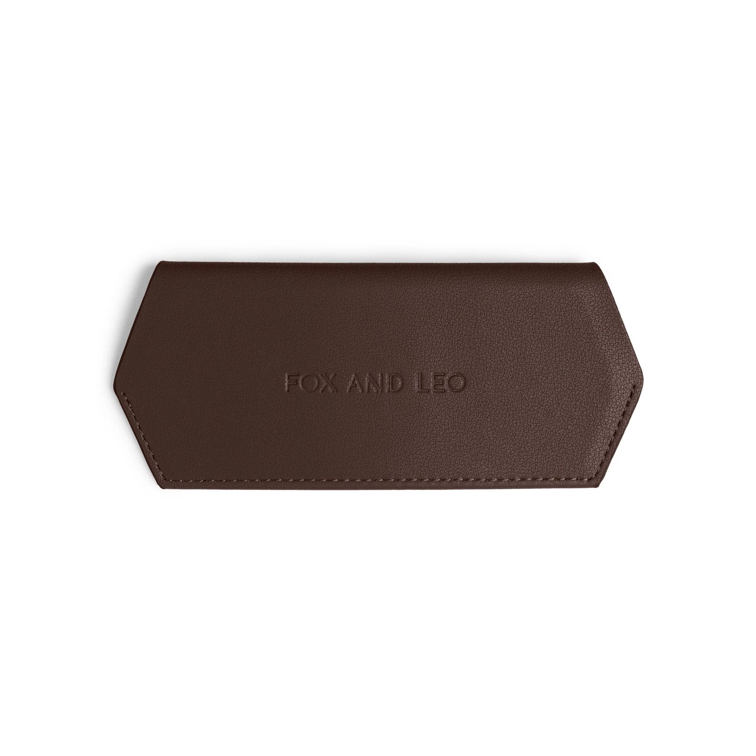 Fox And Leo Glasses Case Chocolate
