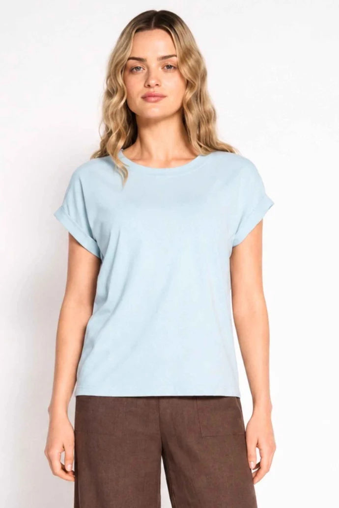 Little Lies Rhodes Tee - Soft Blue