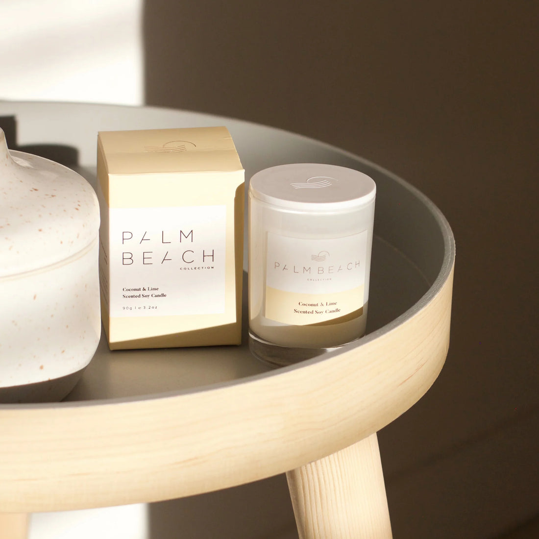 Palm Beach Coconut &amp; Lime Mini Scented Candle 90G