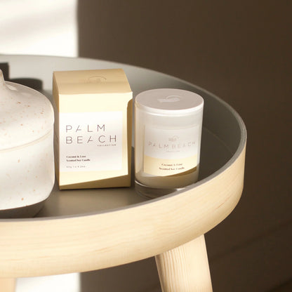 Palm Beach Coconut &amp; Lime Mini Scented Candle 90G