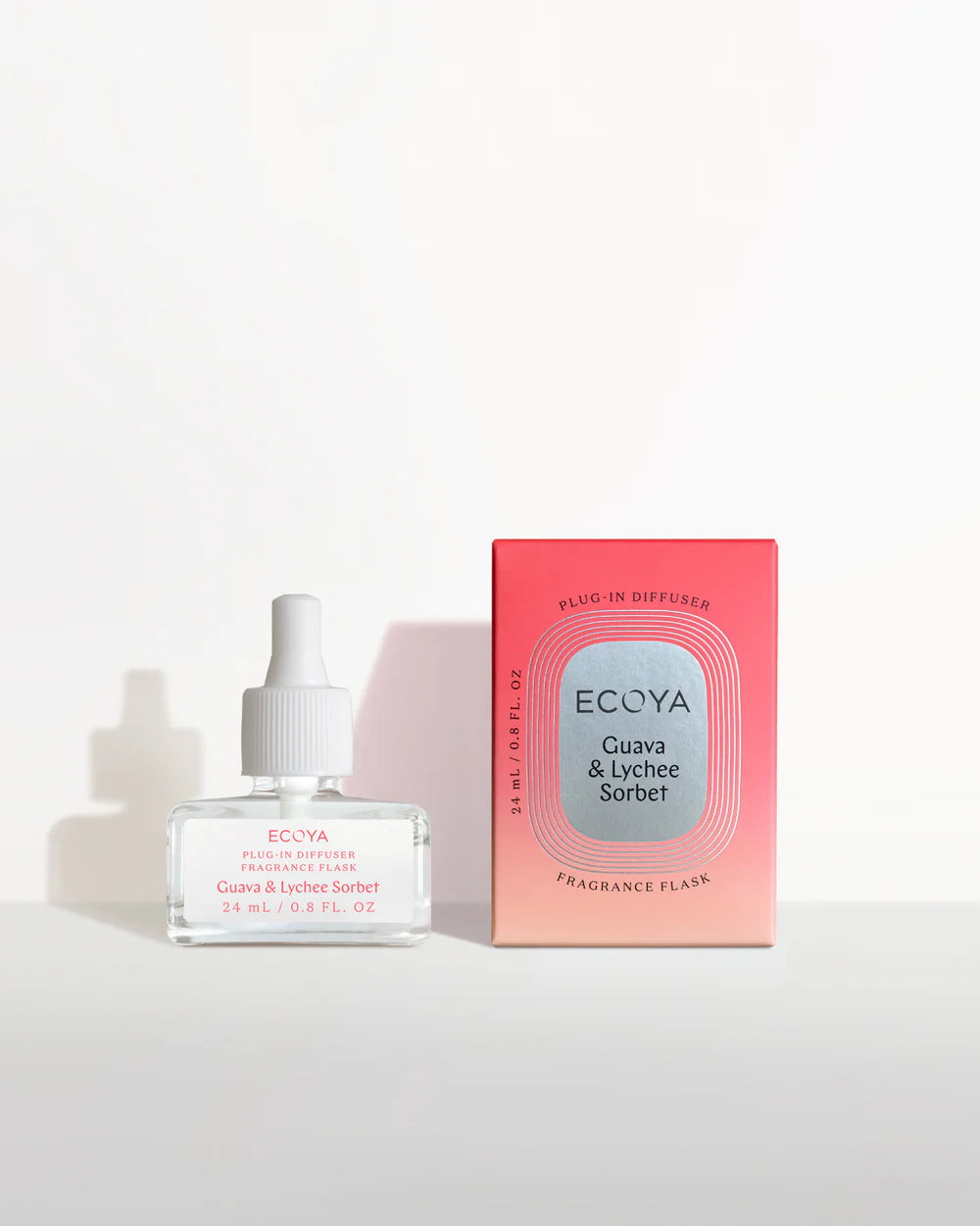 Ecoya Plug in Diffuser Fragrance Flask Guava &amp; Lychee Sorbet