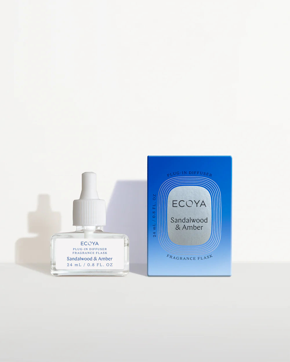 Ecoya Plug in Diffuser Fragrance Flask Sandalwood &amp; Amber