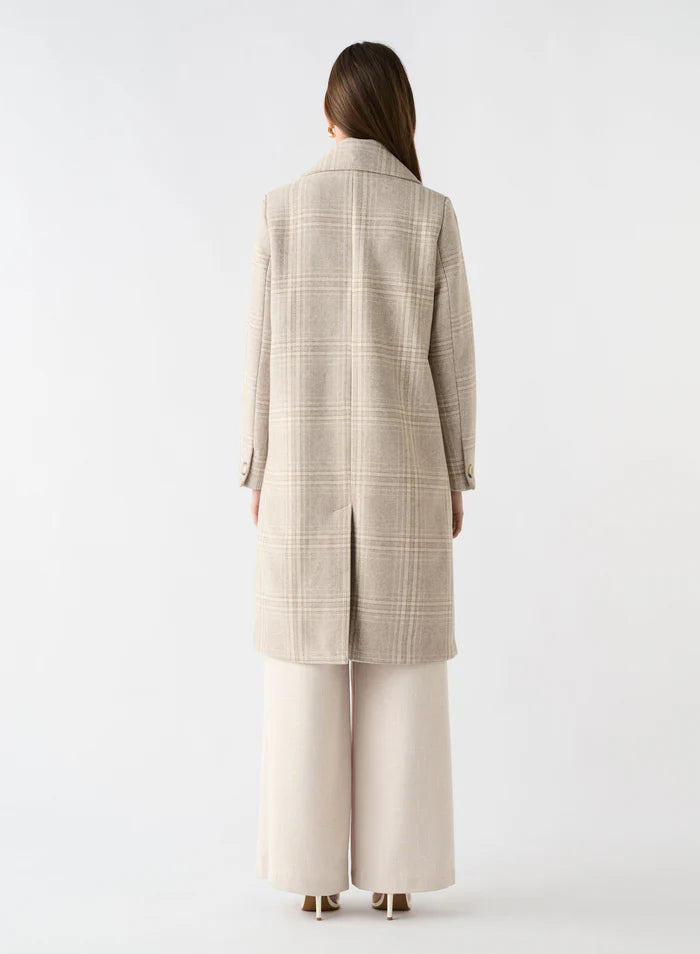 Esmaee Edition Coat Cream Check