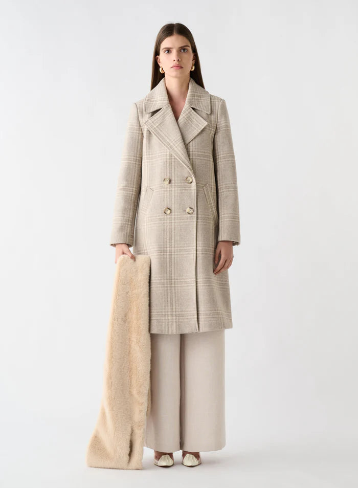 Esmaee Edition Coat Cream Check