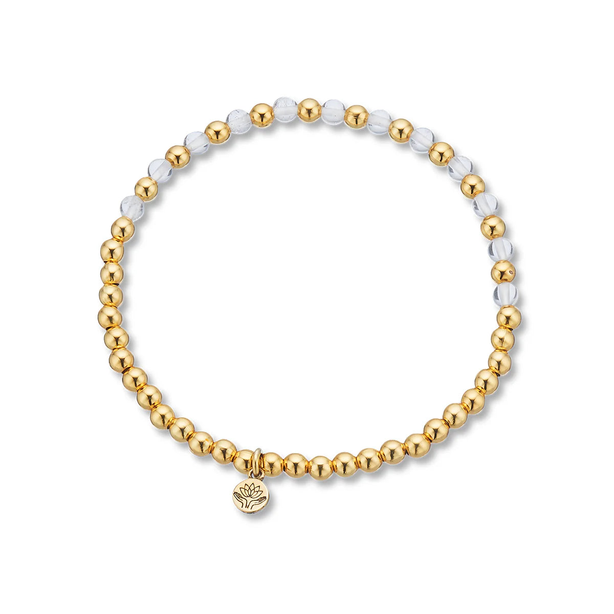Palas Crystal Quartz Lotus Purity Bracelet (Healing)