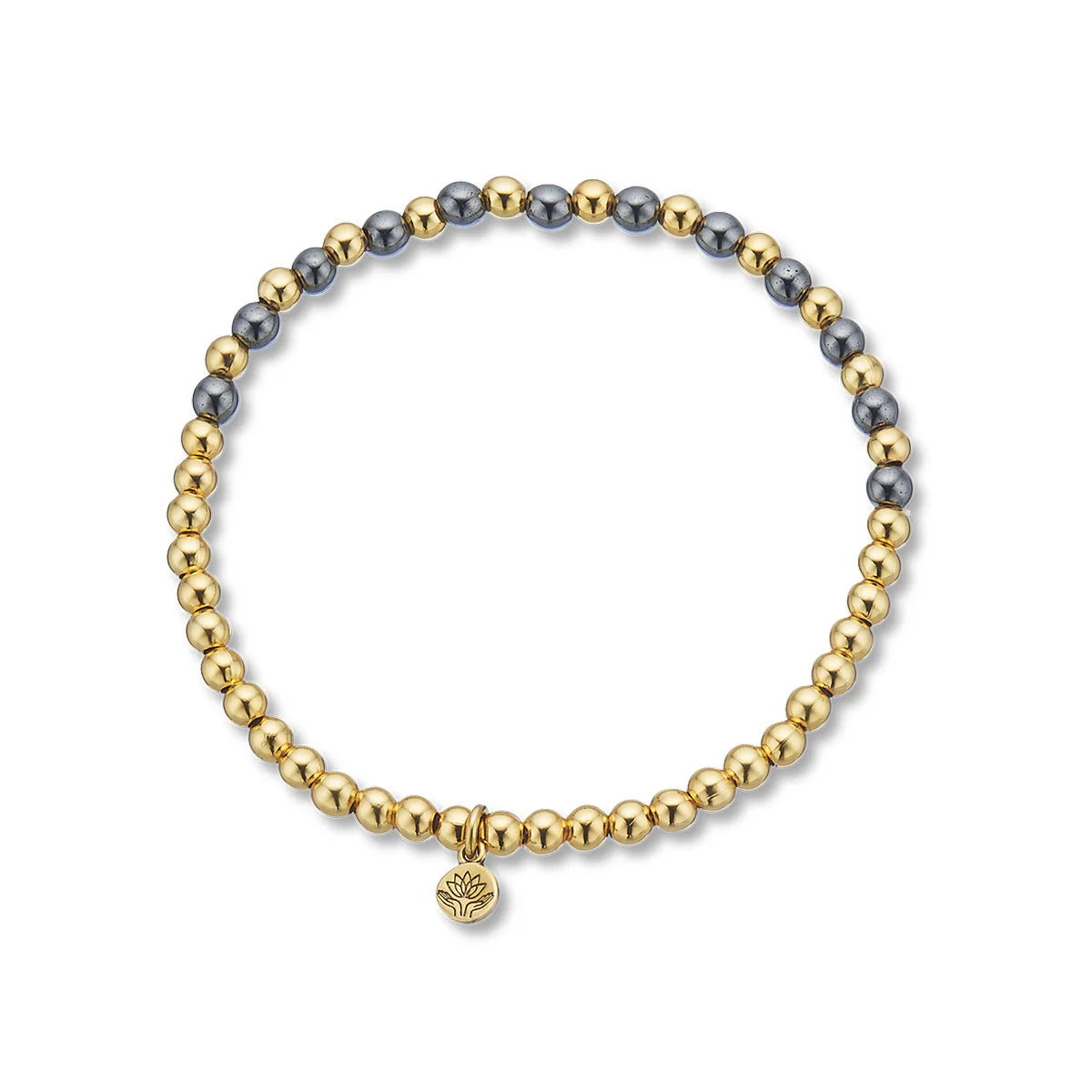 Palas Hematite Lotus Purity Bracelet (Strength)