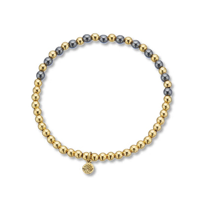 Palas Hematite Lotus Purity Bracelet (Strength)