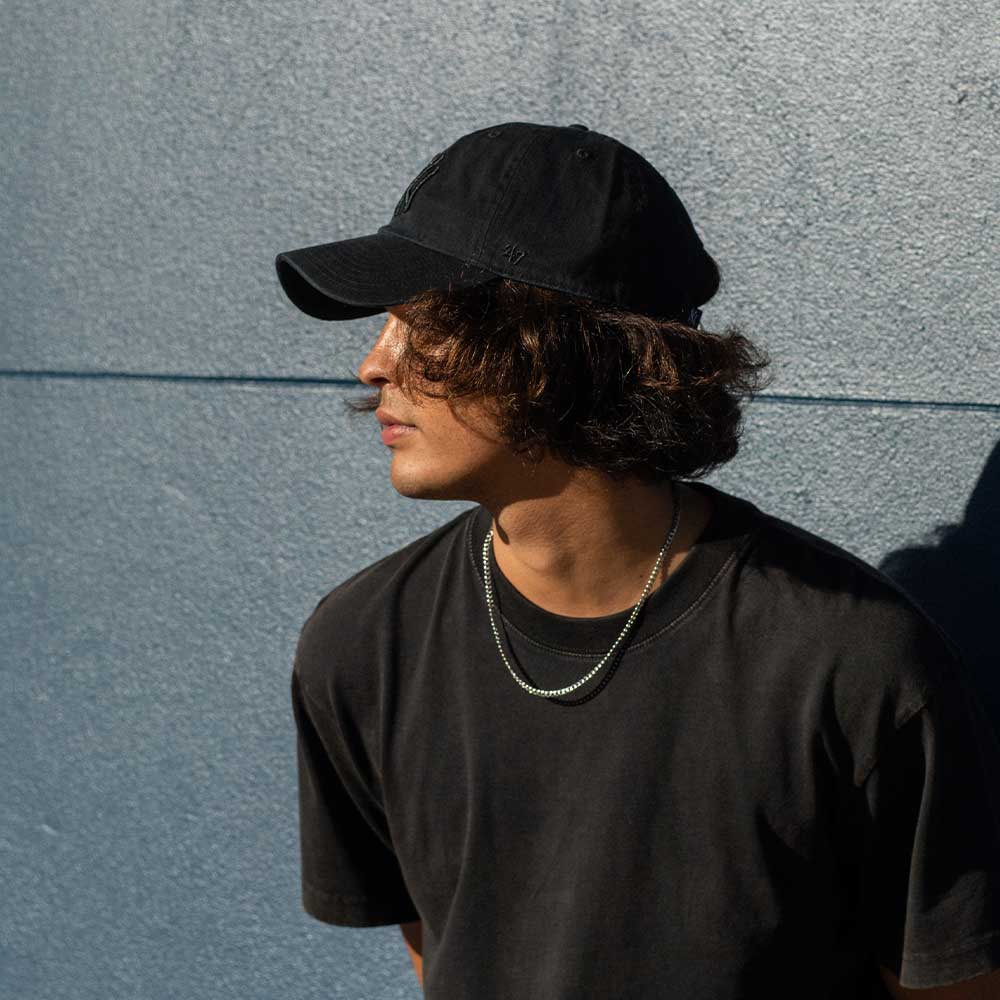 Los Angeles Yankees Black/Black 47 Clean Up Cap