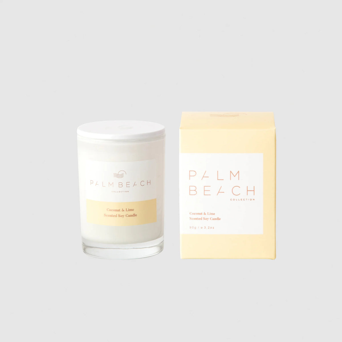 Palm Beach Coconut &amp; Lime Mini Scented Candle 90G