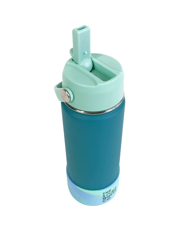 The Somewhere Co Jade Green Swirl Water Bottle 500ml