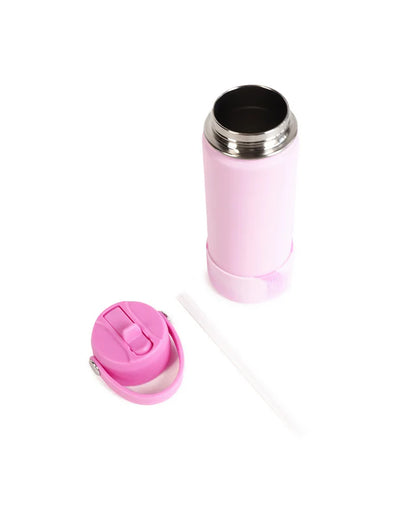 The Somewhere Co Light Pink Swirl Water Bottle 500ml