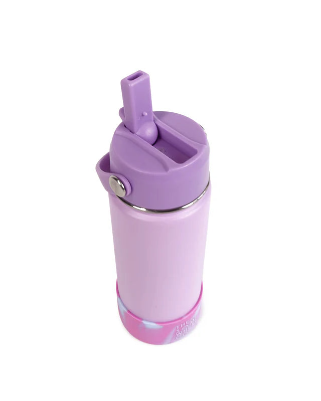 The Somewhere Co Lavender Swirl Water Bottle 500ml
