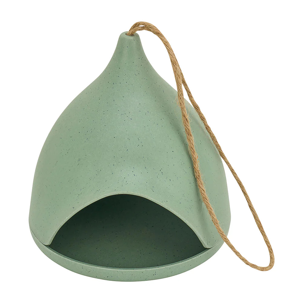 Bird House Bamboo Igloo Green