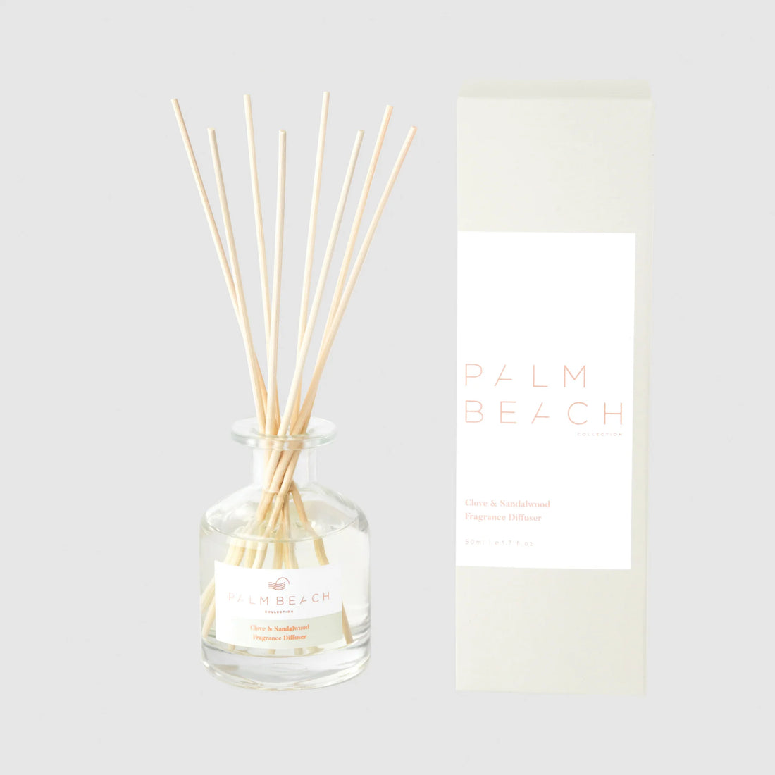 Palm Beach Clove &amp; Sandalwood Fragrance Mini Reed Diffuser