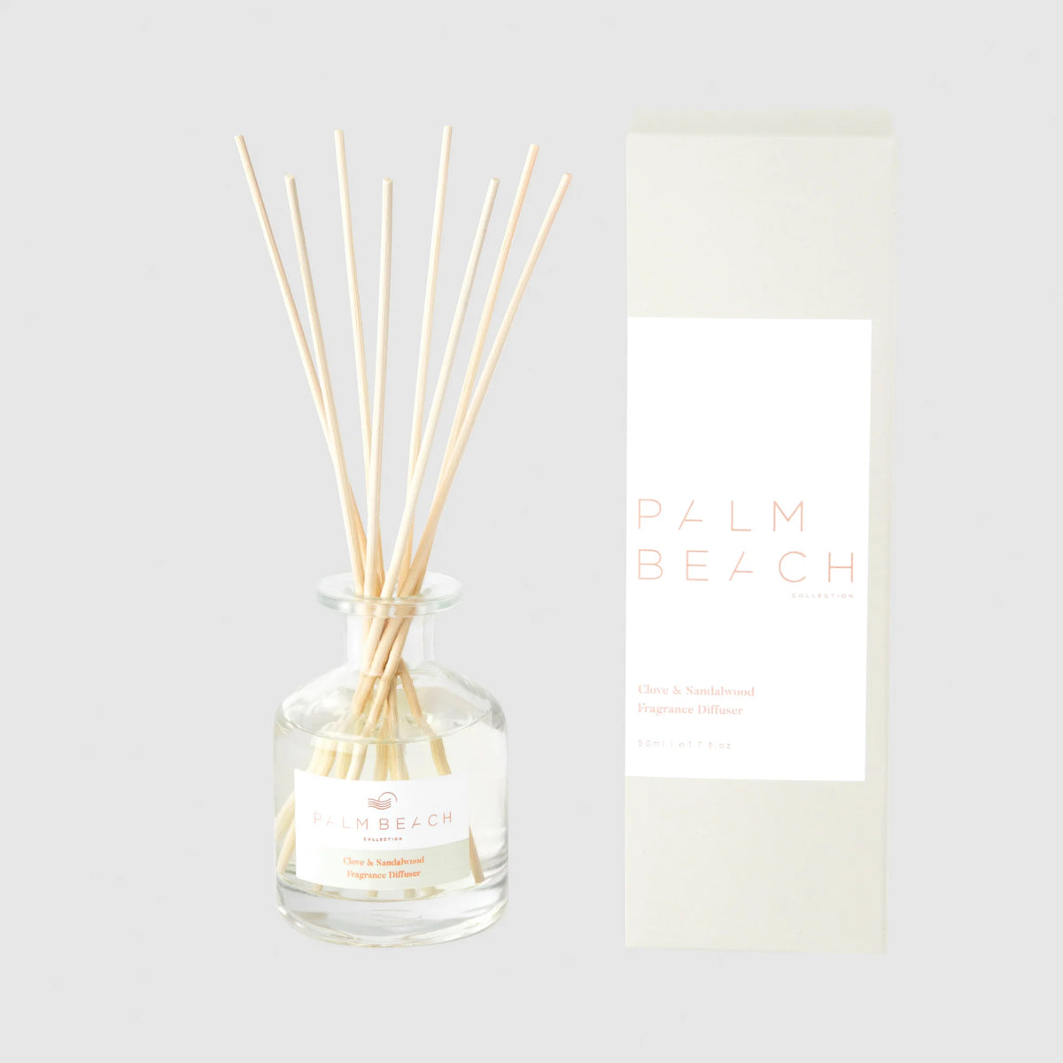 Palm Beach Clove &amp; Sandalwood Fragrance Mini Reed Diffuser