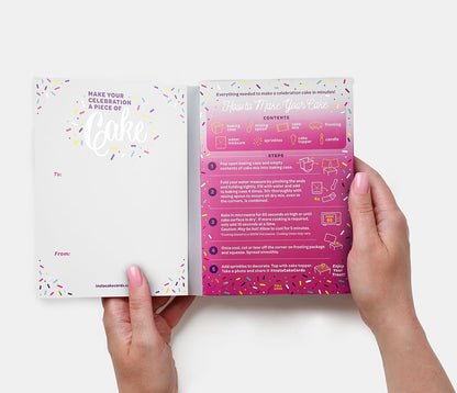 Instacake Happy Birthday Celebrate With Vanilla Confetti Pink