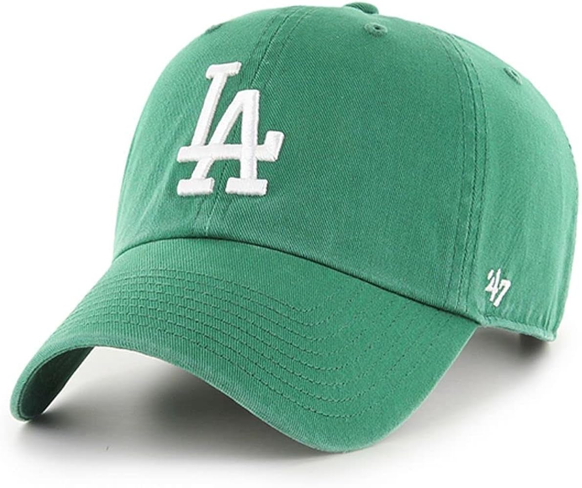 Los Angeles Dodgers Kelly Green Base Runner 47 Clean Up Cap