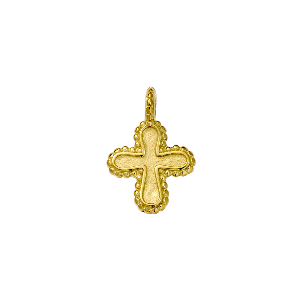 Seren stainless steel gold plated charm 40