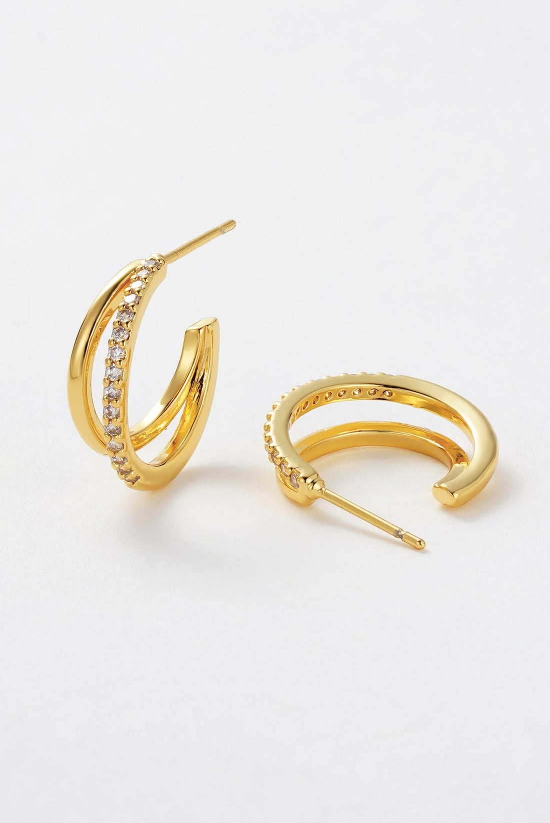 Zafino Celeste Hoop 18KT Gold Plated / Clear