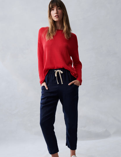 Luxe Pants Washed Navy