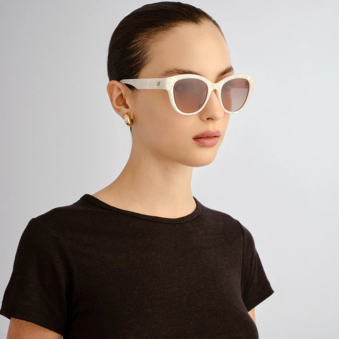 Le Specs Majestic White Marble