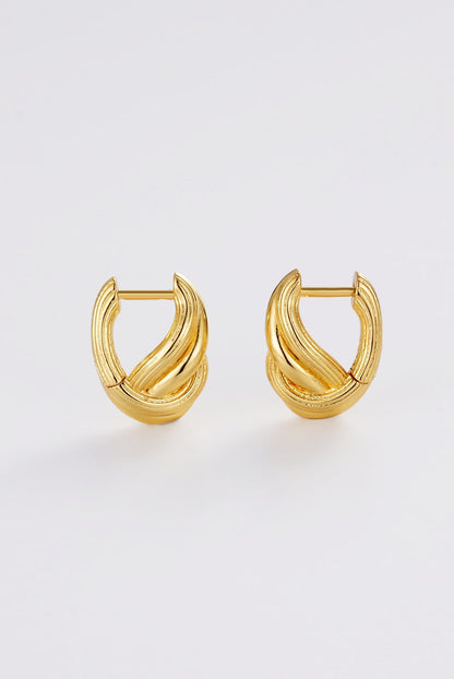 Zafino Tia Huggie 18KT Gold Plated Earring