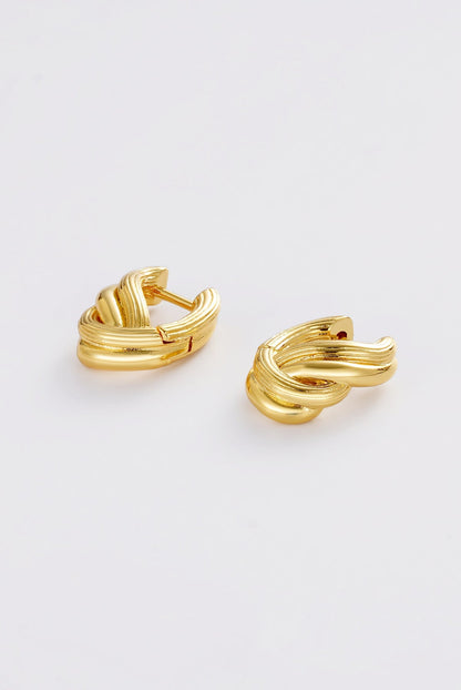 Zafino Tia Huggie 18KT Gold Plated Earring