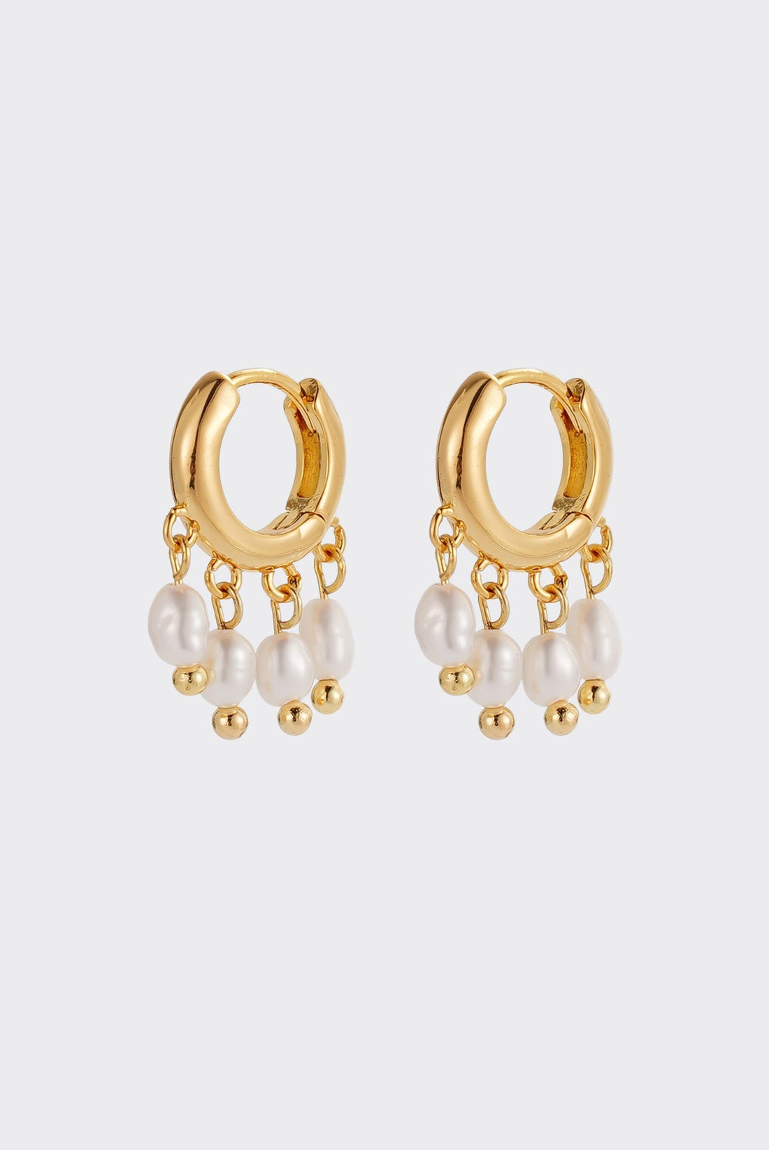 Zafino Tia Huggie 18KT Gold Plated Earring