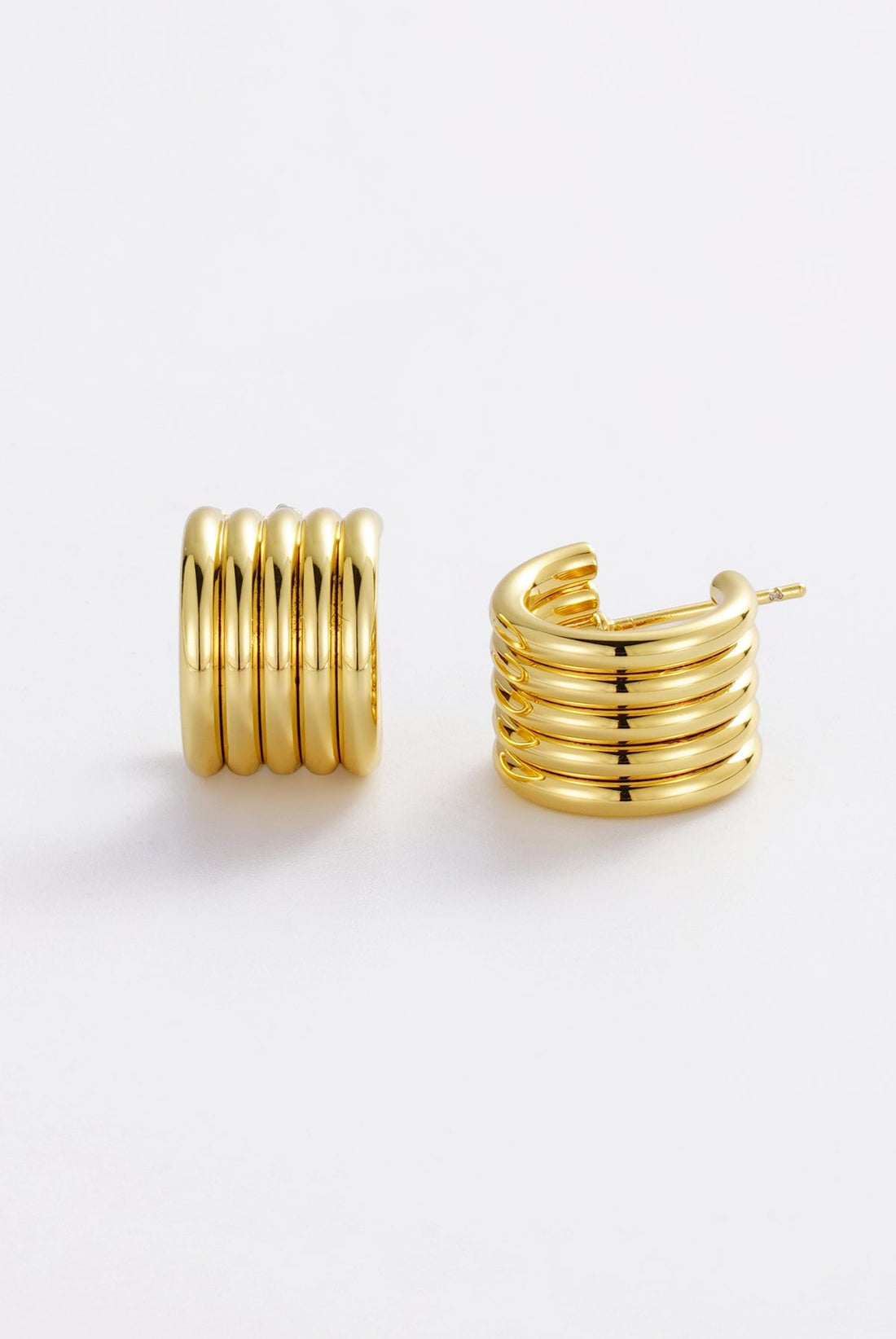 Zafino Jade Hoop 18KT Gold Plated