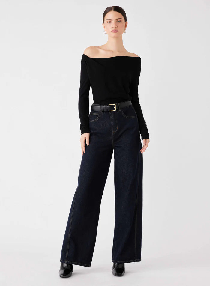 Esmaee Pinnacle Knit Top Black