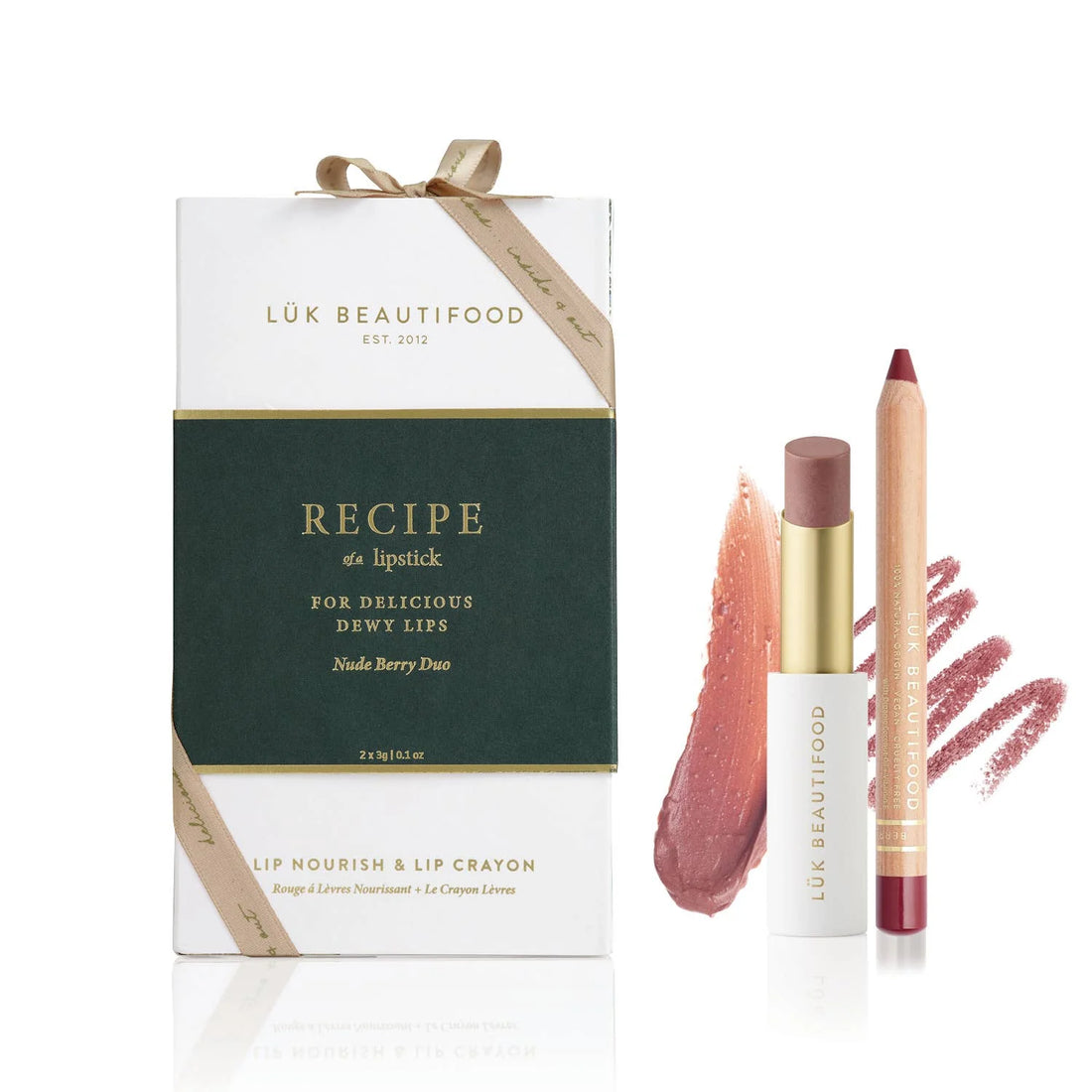 LUK Beautifood Lip Recipe Duo Nude Berry