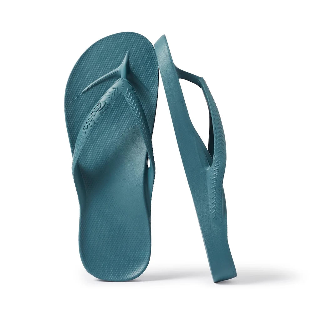 Archies Arch Support Thongs Classic Teal NEW