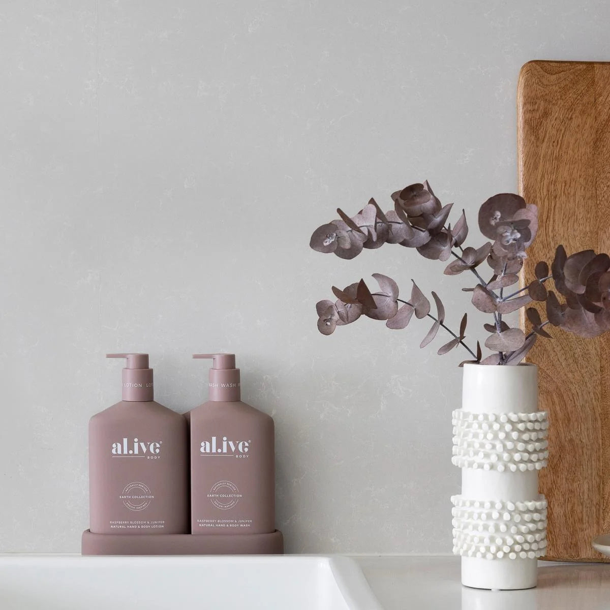 AL.IVE Body Wash &amp; Body Bathroom Duo Raspberry Blossum &amp; Juniper