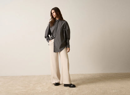 Esmaee Soulmate Shirt Charcoal Stripe