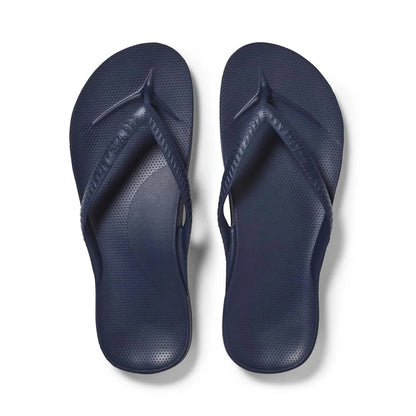 Archies Arch Support Thongs Classic Navy
