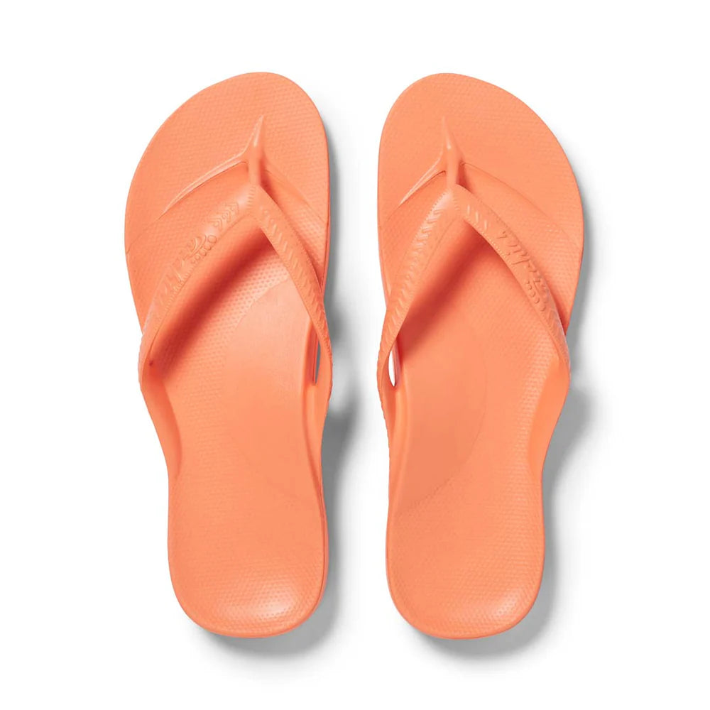 Archies Arch Support Thongs Classic Peach