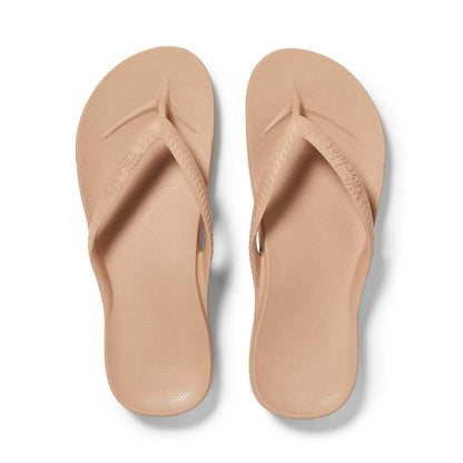 Archies Arch Support Thongs Classic Tan