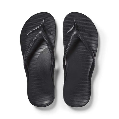 Arch Support Thongs Classic Black