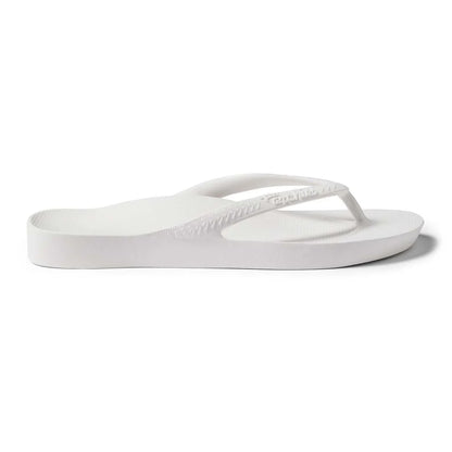 Archies Arch Support Thongs Classic White