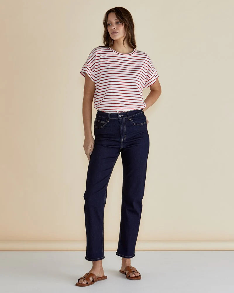 Willa Tee Red Stripe