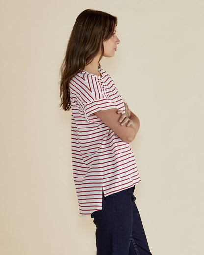 Willa Tee Red Stripe