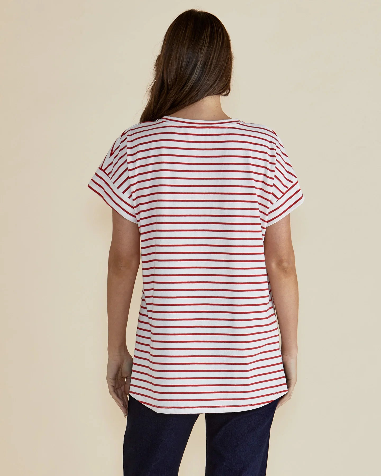 Willa Tee Red Stripe