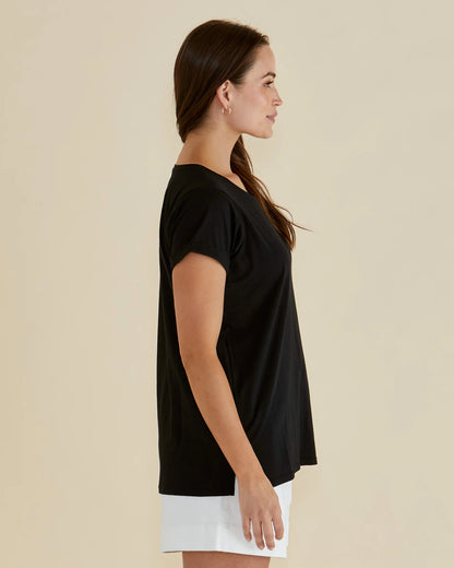 Betty Basics Caia Crew Tee Black