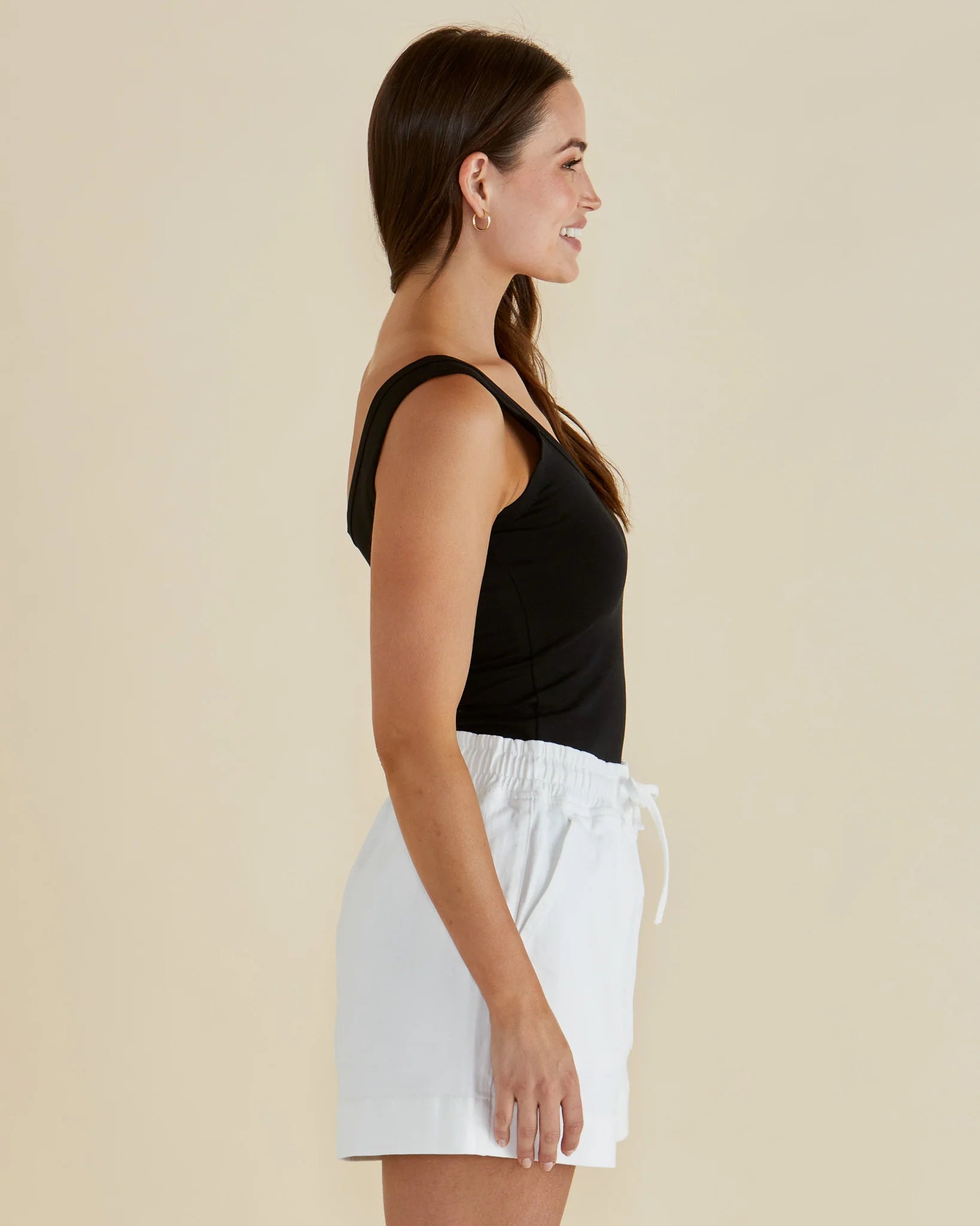 Betty Basics Emma Scoop Tank Black