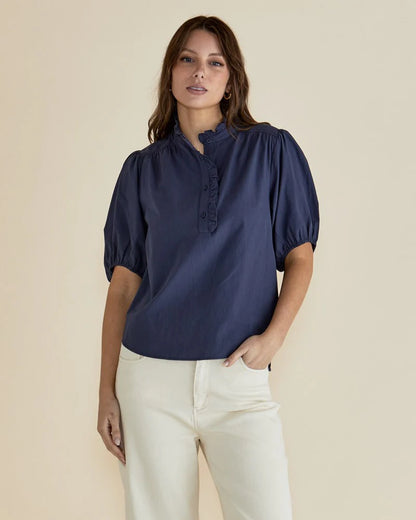 Avery Blouse French Blue