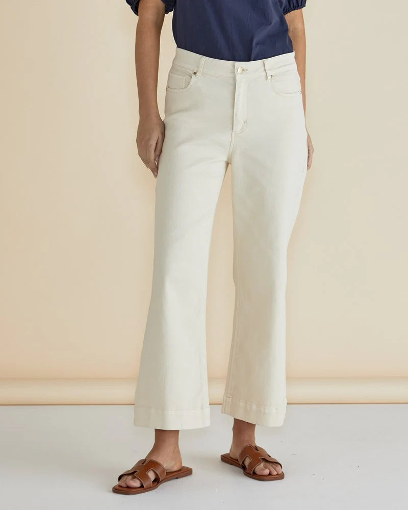 Willow Wide Leg Jeans Off White